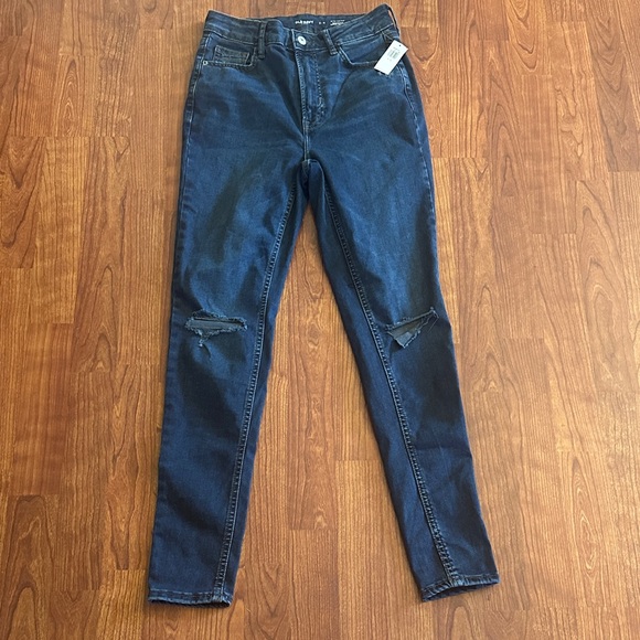 Old Navy Women's Dark Blue Extra high-rise rockstar super skinny. Fits you 2-6 - Picture 1 of 7